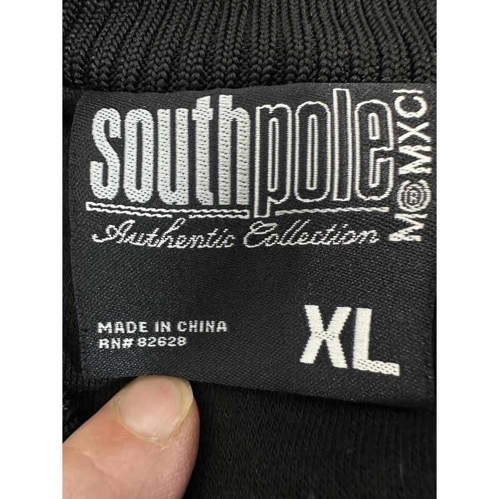 Southpole Black Varsity Bomber Jacket Streetwear Y2K Hip Hop XL - Picture 3 of 7